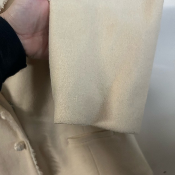 J. Jill, Size M, 100% Wool Cream Blazer, Made In Turkey, button snap front - Picture 2 of 7